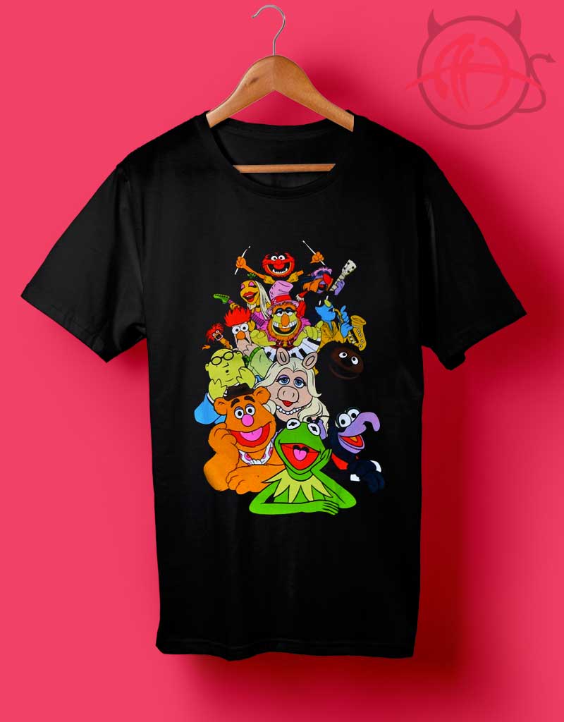 Boys Black and White T Shirt with /'Muppets/' picture