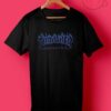 Thrasher Blue Flame Black T Shirt