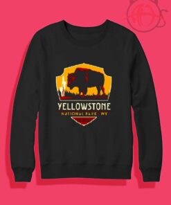 Bison Yellowstone National Park Crewneck Sweatshirt