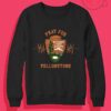 Pray For Yellowstone Earthquake Crewneck Sweatshirt