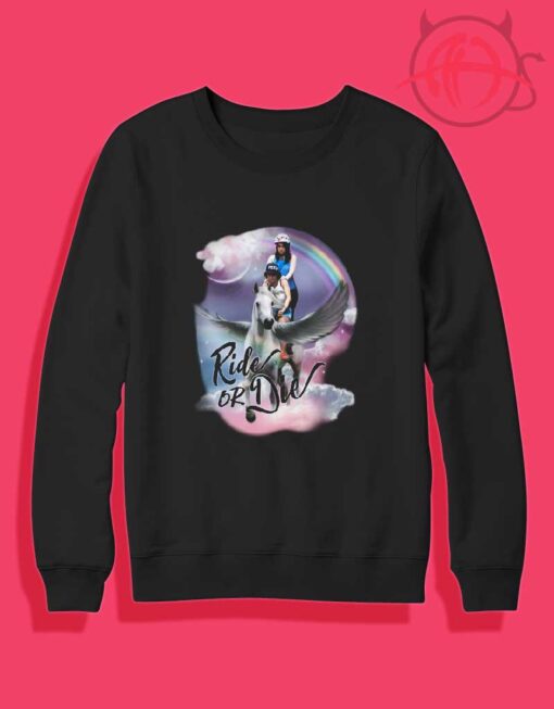 Ride Or Die Broad City Pegasus Crewneck Sweatshirt