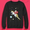 Santa Unicorn Fleece Crewneck Sweatshirt
