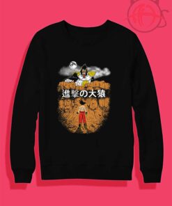 Attack On Goku Crewneck Sweatshirt