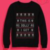 Emo Gothic Ugly Christmas Crewneck Sweatshirt