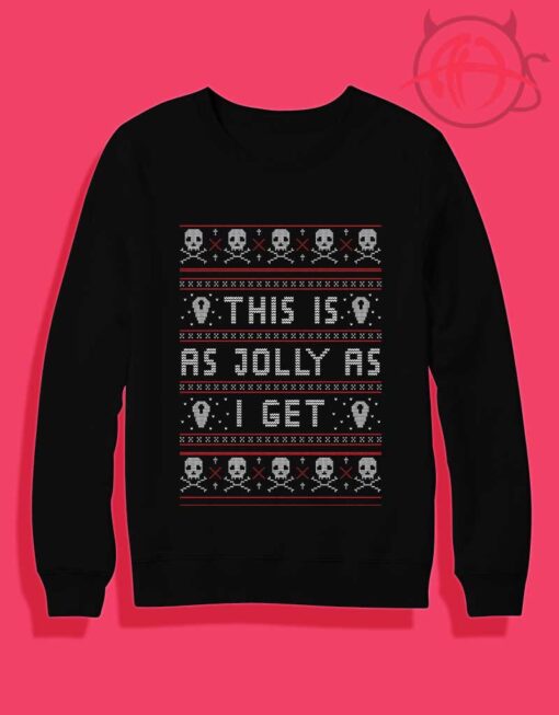 Emo Gothic Ugly Christmas Crewneck Sweatshirt