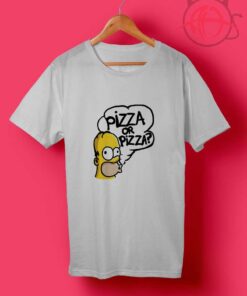 Homer And Pizza Simpsons T Shirts
