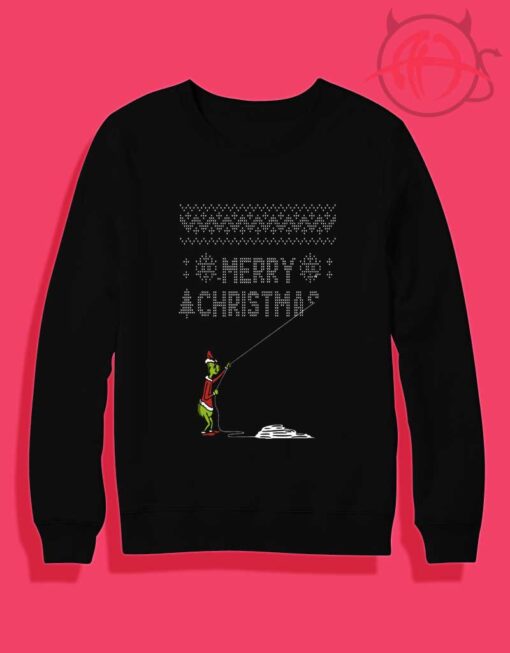 Stealing Christmas Ugly Crewneck Sweatshirt
