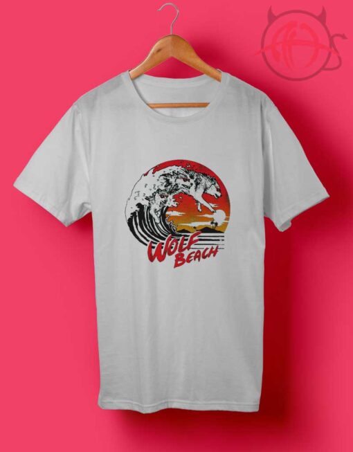 Wolf Beach 80s T Shirts