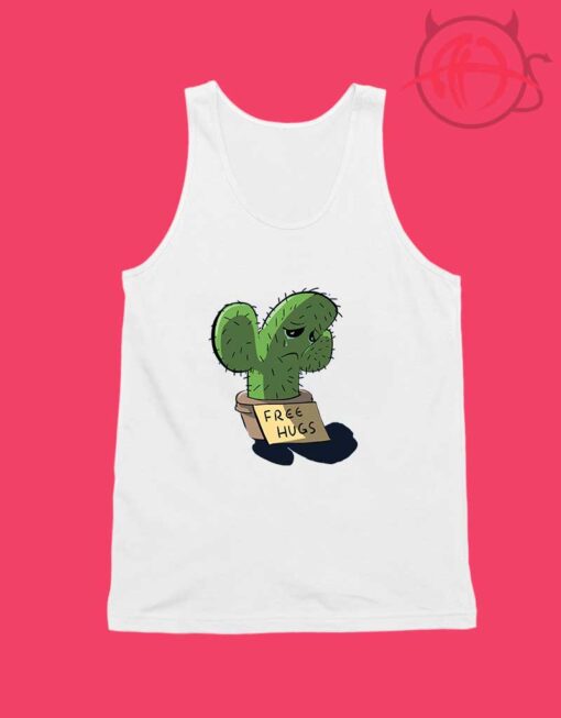 Free Hug Cactus Sad Unisex Tank Top