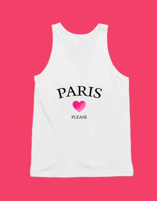Paris Love Please Unisex Tank Top