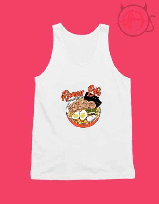 Ramen Pug Unisex Tank Top