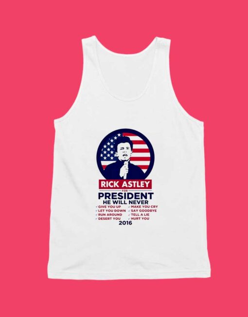 Rick Astley For President Unisex Tank Top