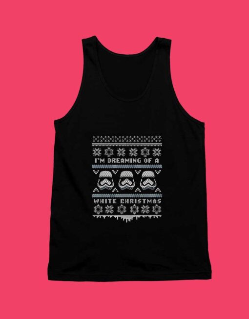 White Christmas Unisex Tank Top