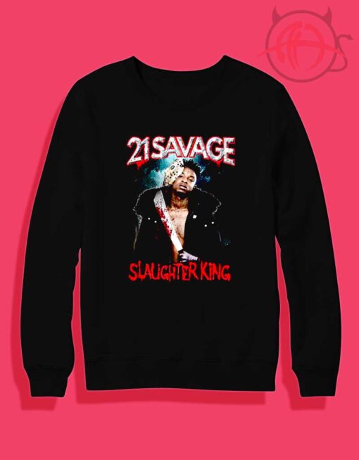 21 SAVAGE Slaughter King Crewneck Sweatshirt