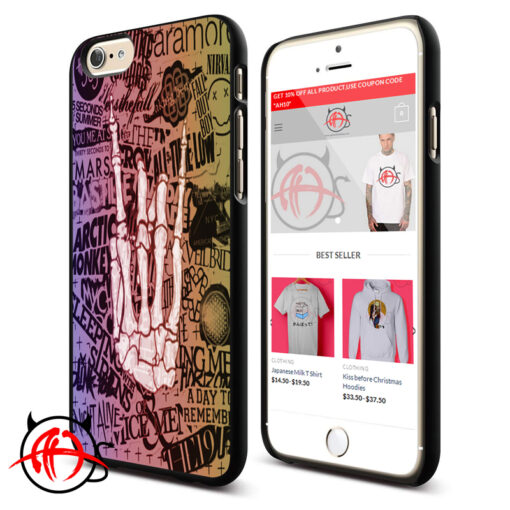 5 SOS Paramore Arctic Monkey Collage Phone Cases Trend