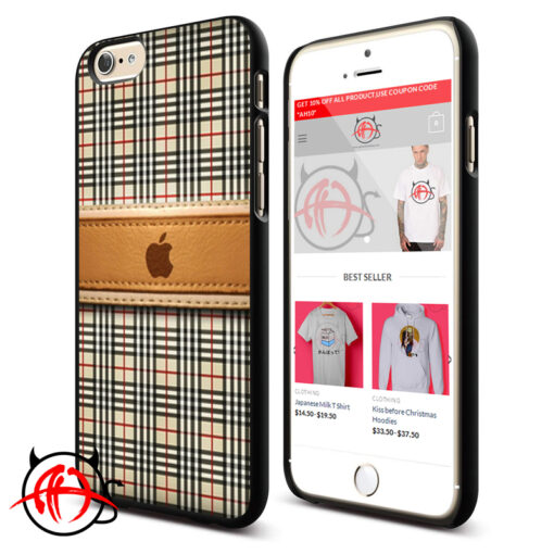 Apple Burberry Pattern Phone Cases Trend
