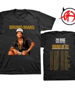 Bruno Mars 24K Magic World Tour 2018 T Shirts