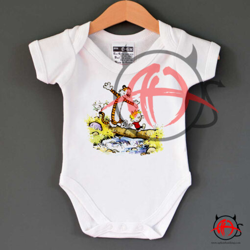 Calvin And Hobbes Discovered Baby Onesie