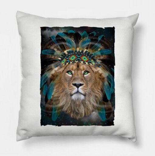 Chief of Dreams Lion Pillow Case