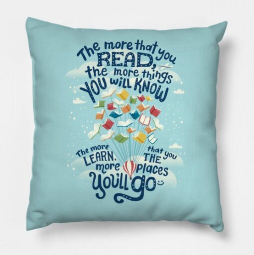 Go places Books Pillow Case