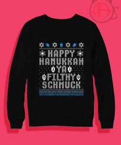 Happy Hanukkah Ugly Crewneck Sweatshirt