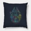 Millenium Falcon Painted Schematic Pillow Case