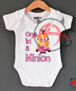 One In A Minion Girl Baby Onesie