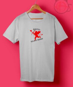 Cheap Custom Shoo Fly Cupid Anti Valentine Ash Grey T Shirts