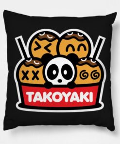 Takoyaki Panda Bambu Pillow Case