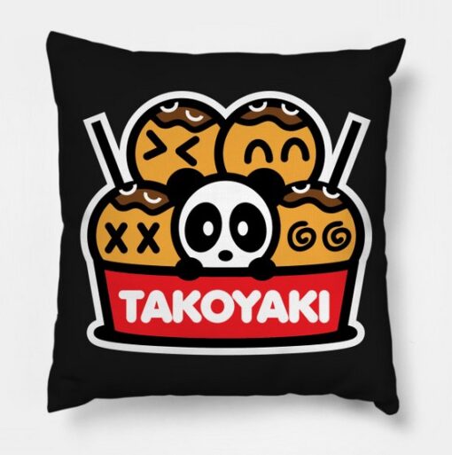 Takoyaki Panda Bambu Pillow Case