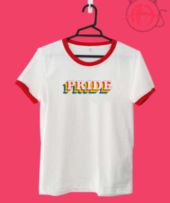 Gay Pride Designs Rainbow Ringer Tee