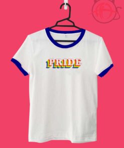 Gay Pride Designs Rainbow Ringer Tee