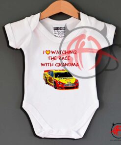 Joey Logano 2018 I Love Watching With Grandma Baby Onesie