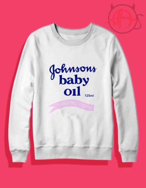 Johnsons Baby Oil Lotion Sweatshirt