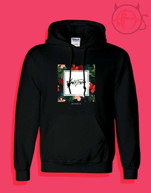 Cheap Custom Yours Truly Script Floral Box Hoodies