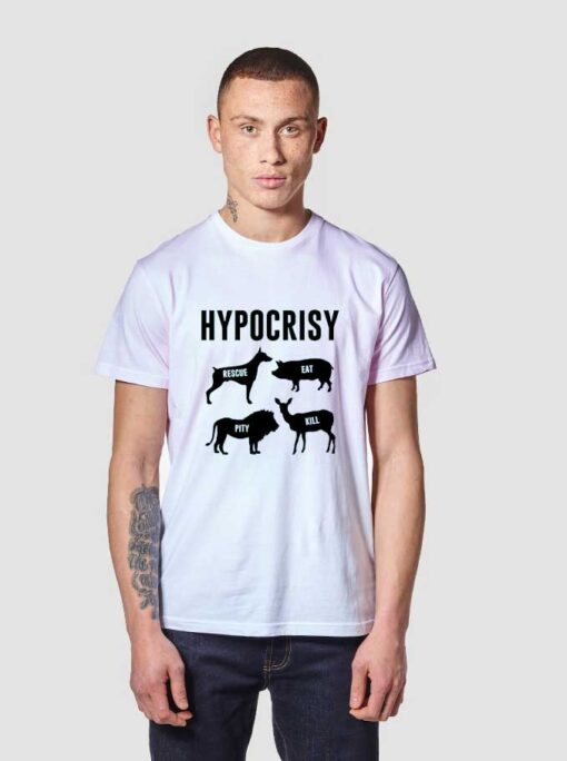 Hypocrisy Cow Vegan T Shirt