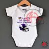 Minnesota Vikings Helmet Design Watch With Grandma Baby Onesie