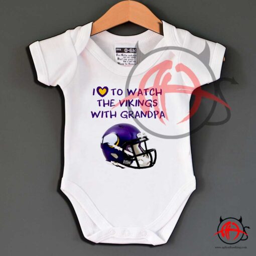 Minnesota Vikings Helmet Design Watch With Grandpa