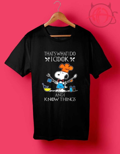 Snoopy Cooking Things T Shirt