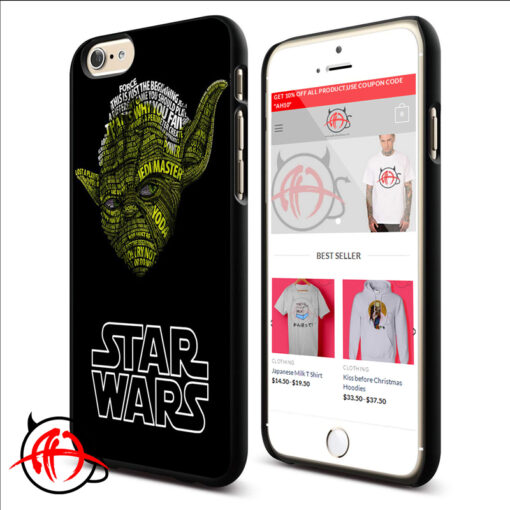 Star Wars Yoda Tiphography Phone Cases Trend