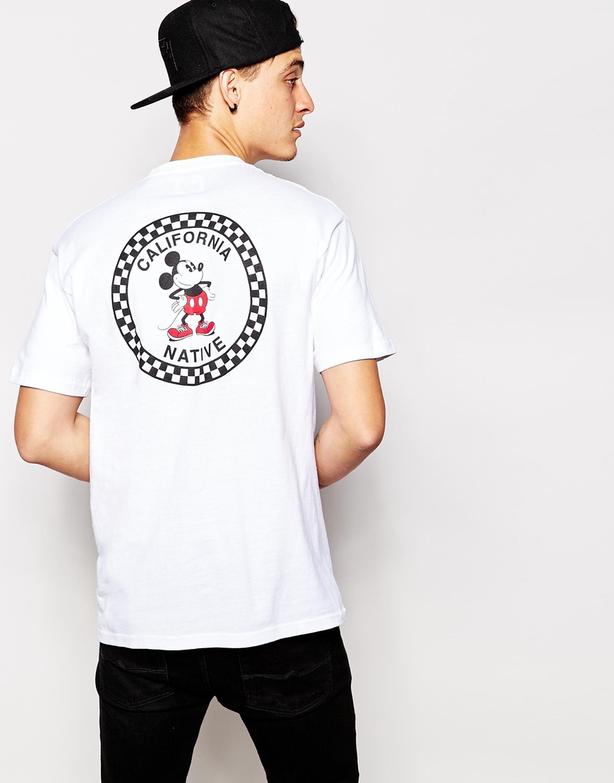 vans mickey mouse t shirt