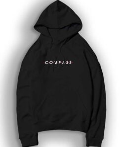 Compass Clothing Spellout Embroidered