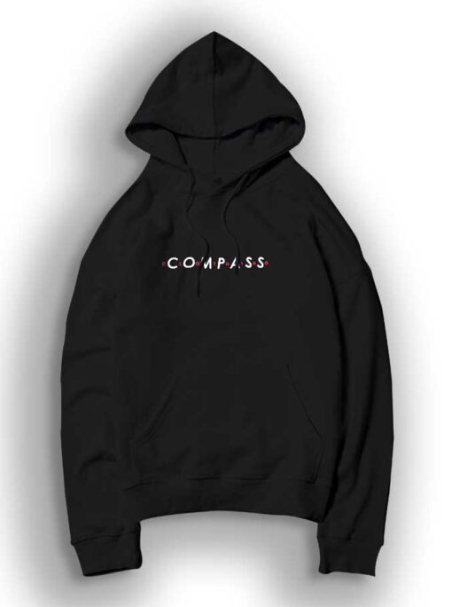 Compass Clothing Spellout Embroidered Hoodie