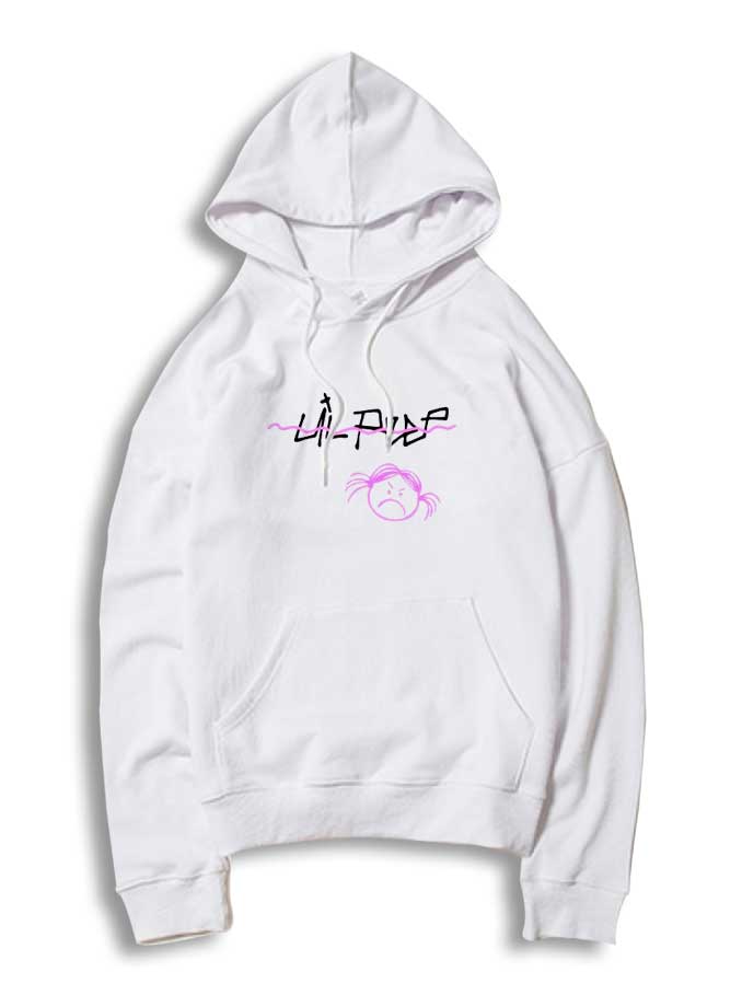 lil peep hoodie white