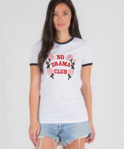 No Drama Club Ringer Tee