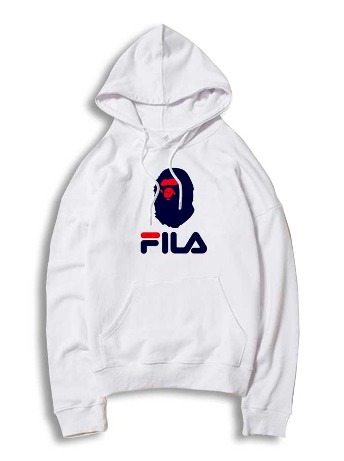 A Bathing Ape BAPE x FILA Collaboration Hoodie | apparelhouses.com