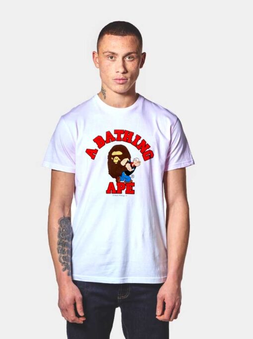 A Bathing Ape Bape X Popeye Collab T Shirt