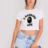 A Bathing Ape Camo Crop Top Shirt