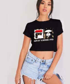 A Bathing Ape x FILA Bape Camo Crop Top Shirt