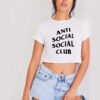 ASSC Anti Social Social Club Crop Top Shirt
